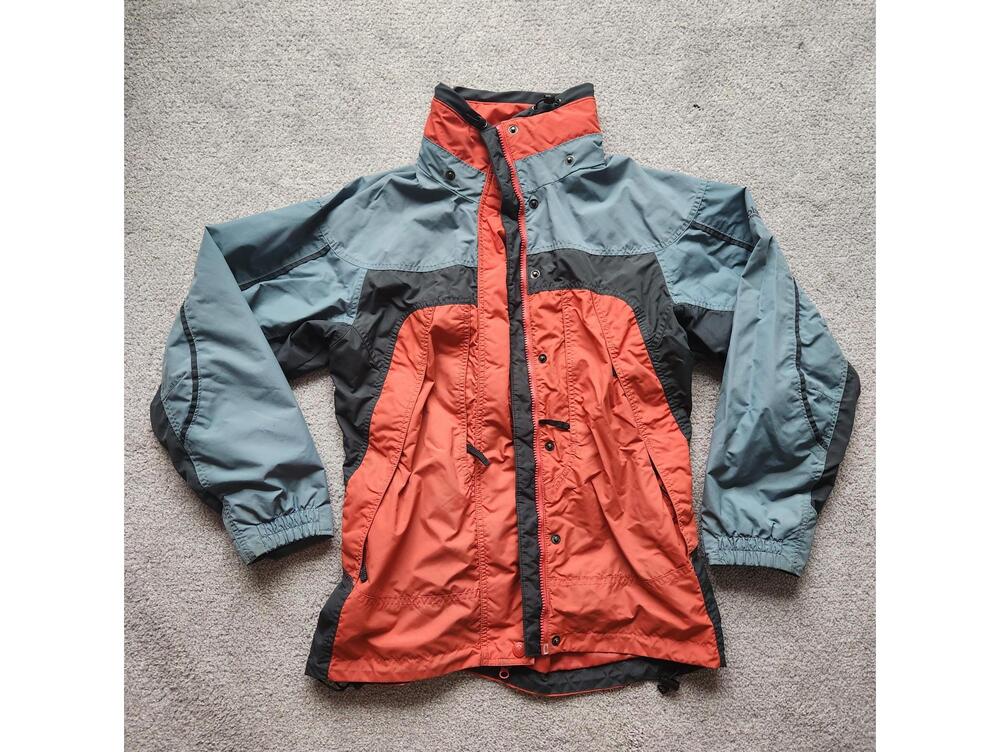 Columbia Women’s Windbreaker Jacket – Blue Gray & Orange